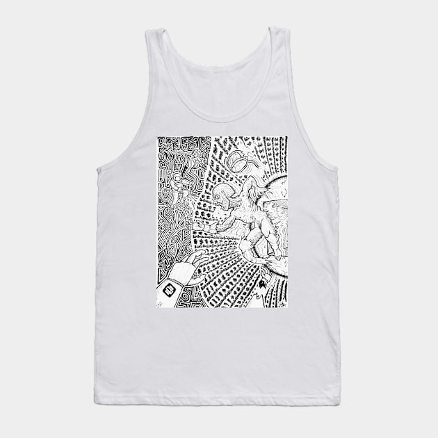 Entangled In Chaos Tank Top by DMArtwork